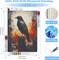 Diamond Art Kit for Adults – Crow Design, 5D Animal Diamond Painting Kit, Diamond Dots Crystal Art for Home Wall Decor & Gifts – 12x16 Inch